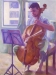 Andrew Janss (on Cello - Study in Concentration)