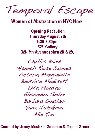 Temporal Escape- Women of Abstraction in NYC Now